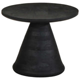 Side Table Black 50x40 cm Solid Wood Mango 4017535
