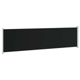 Side Awning Black Polyester with PU coating Large Retractable 313375