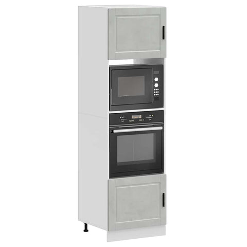 Oven Cabinets 2 pcs Porto Concrete Grey Engineered Wood 3315055