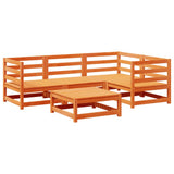 Garden Sofa Set Wax Brown Solid Pine Wood Large Modular 3299420