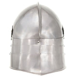 ZNTS Medieval Knight Helmet Antique Replica LARP Silver Steel 286214