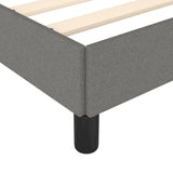 Bed Frame without Mattress Dark Grey 90x190 cm Single Single Fabric 349855