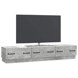 TV Cabinet Concrete Grey 147 x 34.5 x 27 cm Engineered Wood 895398