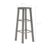 Bar Stools 2 pcs Anthracite MDF 284387