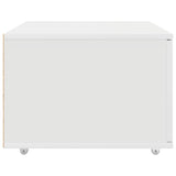 Drawer Cabinet with Wheel White 55 x 45 x 31 cm 869306