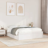 Bed Frame without Mattress White 140x200 cm Solid Wood Pine 3282376