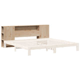 Headboard with Storage 180 cm Solid Wood Pine 855621