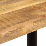 ZNTS Dining Table 120x60x76 cm Solid Wood Mango 356291