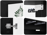 Wall-mounted TV Cabinet HANAU 69 x 33 x 40 cm Black Oak 8007142