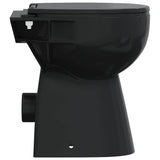 Rimless Toilet 7 cm Extra Height Soft Close Ceramic Black 145780