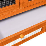 Rabbit Hutch 140x63x120 cm Solid Firwood 170868