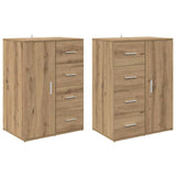 Sideboards with Drawer Corona 2 pcs Artisan Oak 59 x 39 x 80 cm 3402807