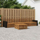 Outdoor Sofa Set 5 pcs Natural Solid Acacia Wood 3383002