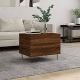 Coffee Table Brown Oak 60x44.5x45 cm Engineered Wood 830955