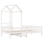 Bed Frame with Roof without Mattress White 80x200 cm 3282163