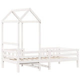Bed Frame with Roof without Mattress White 80x200 cm 3282163
