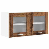 Hanging Cabinet with Storage Old Wood and White 80 x 31 x 40 cm 884238