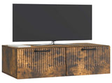 Wall-Mounted TV Cabinet Smoked Oak 78.5 x 41 x 30 cm 899030