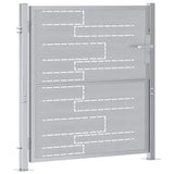 Garden Gate with Lock Silver 85 x 97 cm Stainless Steel 3402575