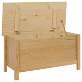 Storage Box HILL Honey Brown 90 x 40 x 45 cm Solid Pine Wood 42025031