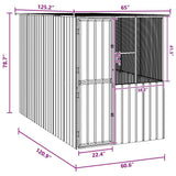 Bird Cage Anthracite 165 x 318 x 200 cm Galvanised Steel 3325169