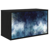 Wall-mounted TV Cabinet RAALTE 69 x 33 x 40 cm Black Oak 8007116