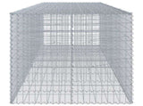 Gabion Basket with Cover 450x100x100 cm Galvanised Iron 3295197