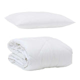 Summer Duvet with Pillow 2 pcs White Microfiber 3376407