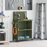 Tool Trolley Olive Green 65 x 35 x 111 cm Cold-rolled Steel 874556