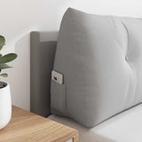 Back Pillow Cloud Grey 180 x 24 x 50 cm Fabric 42014570