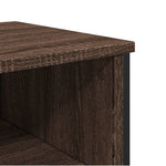 ZNTS Console Table Brown Oak 100x35x74.5 cm Engineered Wood 848533