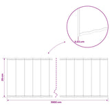 Lawn Edging 20 m x 25 cm Galvanised Steel Silver 42030146
