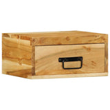 Wall-mounted Bedside Cabinet Solid Wood Acacia 4017454