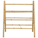 Double Towel Ladder with 4 Rungs 90x50x100 cm Bamboo 368036