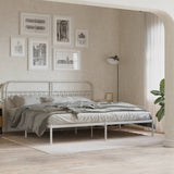 Metal Replace Headboard White 200 cm 376687