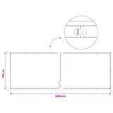 Balcony Privacy Screen 1.2 x 15 m Fabric with PU Coated Beige 42036761
