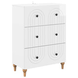 Drawer Cabinet High Gloss White 66 x 34.5 x 90 cm 894149