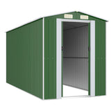 Garden Shed Green 192x440x223 cm Galvanised Steel 3147430