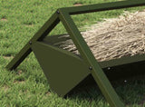 Livestock Feeding Trough Olive Green 111 x 76 x 38 cm 874661