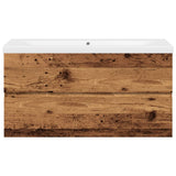 Sink Cabinet with Built-in Basin Old Wood 3328925