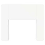 Headboard Cabinet with Storage White Engineered Wood 8001183