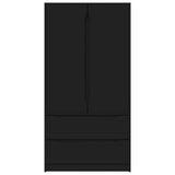 Bathroom Cabinet Black 79.5 x 49 x 156 cm Engineered Wood 3406246