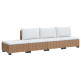 4 pcs Rattan Lounge Set with Cushions GENDT Natural Rattan 3429874