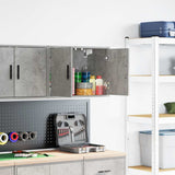 Garage Wall Cabinet Concrete Grey Engineered Wood 860649