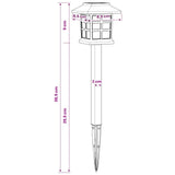 Outdoor Solar Lights with Ground Spike 24 pcs Warm White PP 42042717