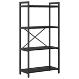 Bookshelf Black Oak 60 x 30 x 120 cm Engineered Wood 868389