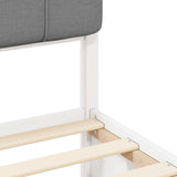 Bed Frame with Upholstered Headboard Light Grey 120 x 190 cm 3405546
