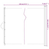 Retractable Pet Gate Black 82.5x125 cm 4004131