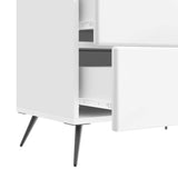 Bedside Cabinet High Gloss White 62 x 34.5 x 47.5 cm 895469