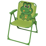 Patio Furniture Green Steel, Polyester Small Foldable 41843